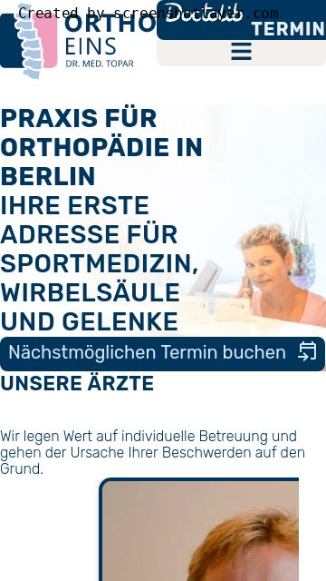 Firmenlogo vom Unternehmen Orthopädische Privatpraxis Dr. Topar aus Berlin