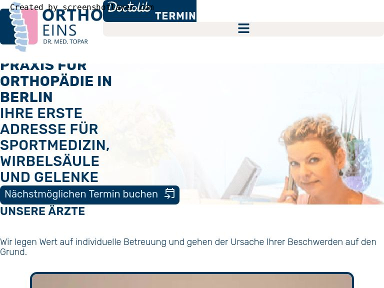 Firmenlogo vom Unternehmen Orthopädische Privatpraxis Dr. Topar aus Berlin