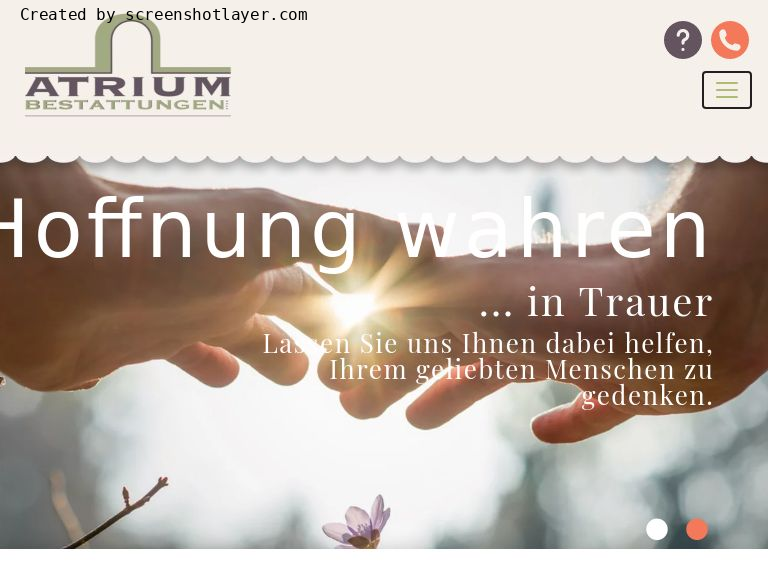 Firmenlogo vom Unternehmen Atrium Bestattungen GmbH aus Berlin