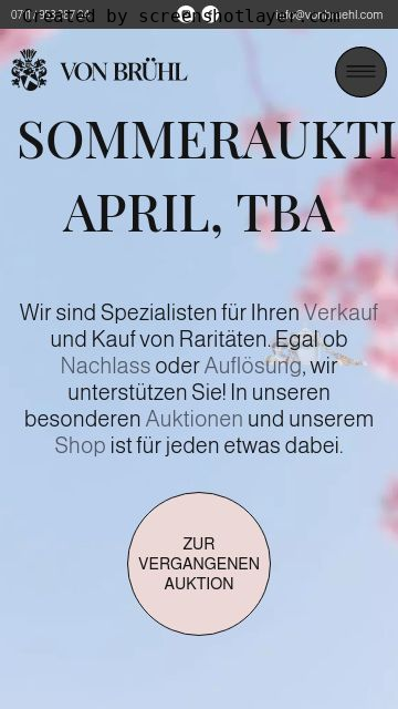 Firmenlogo vom Unternehmen Auktionshaus von Brühl aus Stuttgart
