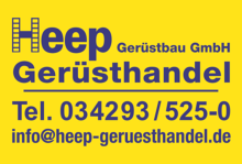 Firmenlogo vom Unternehmen Heep Gerüsthandel - Gerüstbau GmbH aus Belgershain (220px)
