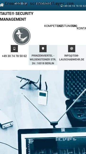 Firmenlogo vom Unternehmen TSM - Lauschabwehr & Abhörschutz aus Berlin