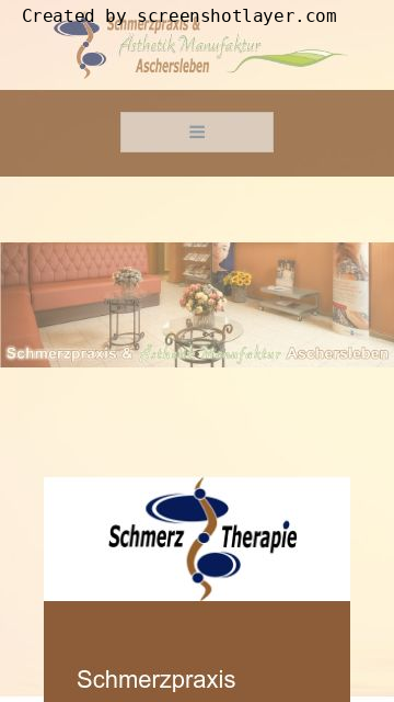Firmenlogo vom Unternehmen Schmerzpraxis Aschersleben aus Aschersleben