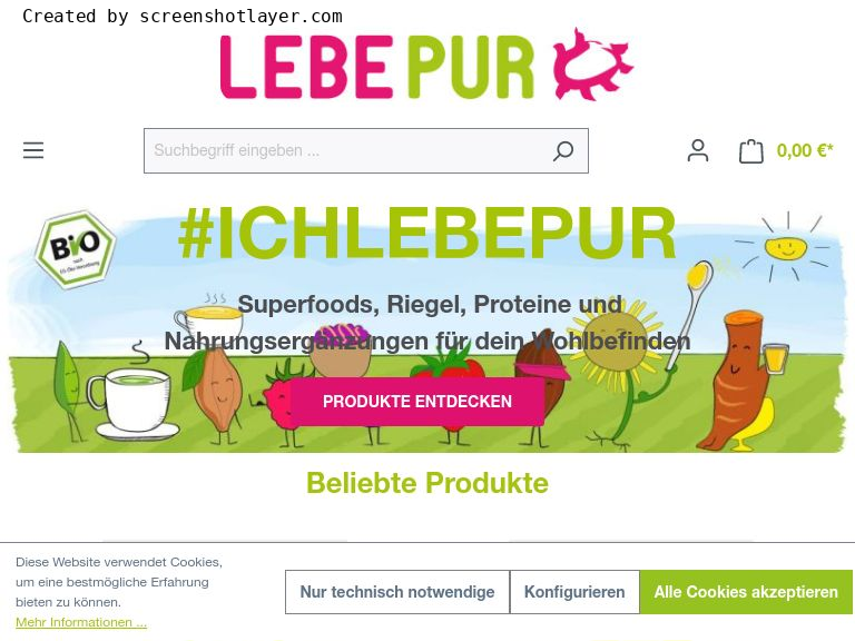 Firmenlogo vom Unternehmen Lebepur GmbH aus Berlin