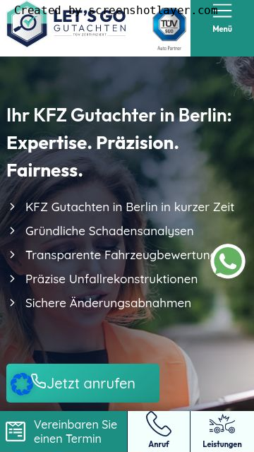 Firmenlogo vom Unternehmen Let's Go Gutachten aus Berlin