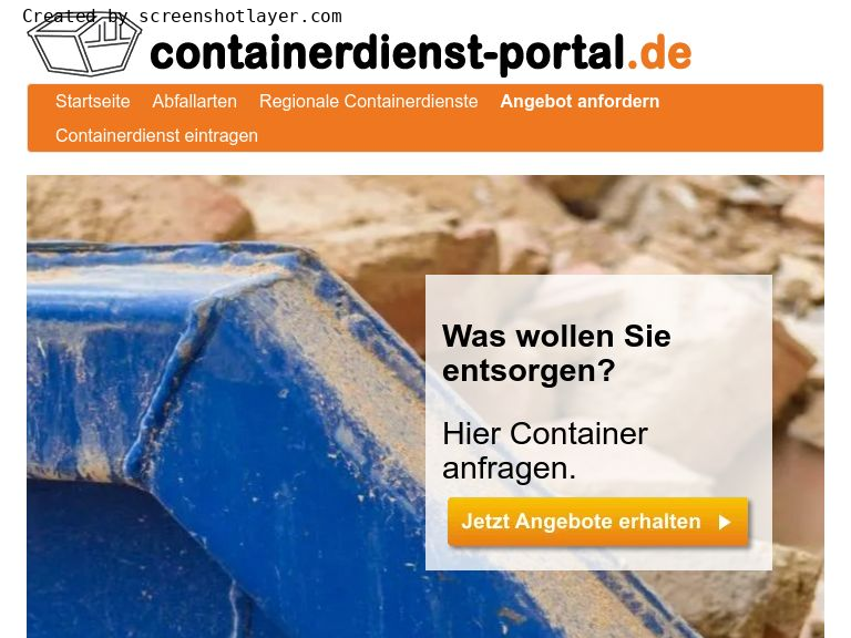 Firmenlogo vom Unternehmen Containerdienst-Portal.de aus Berlin