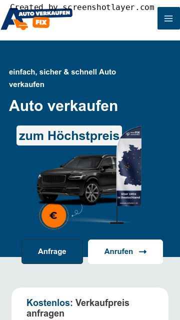 Firmenlogo vom Unternehmen Auto verkaufen FIX aus Essen