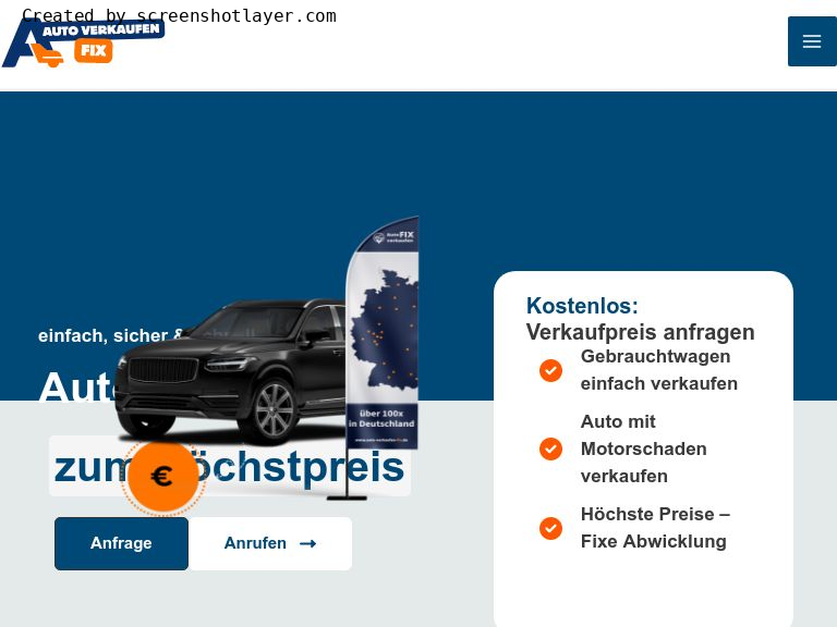 Firmenlogo vom Unternehmen Auto verkaufen FIX aus Essen