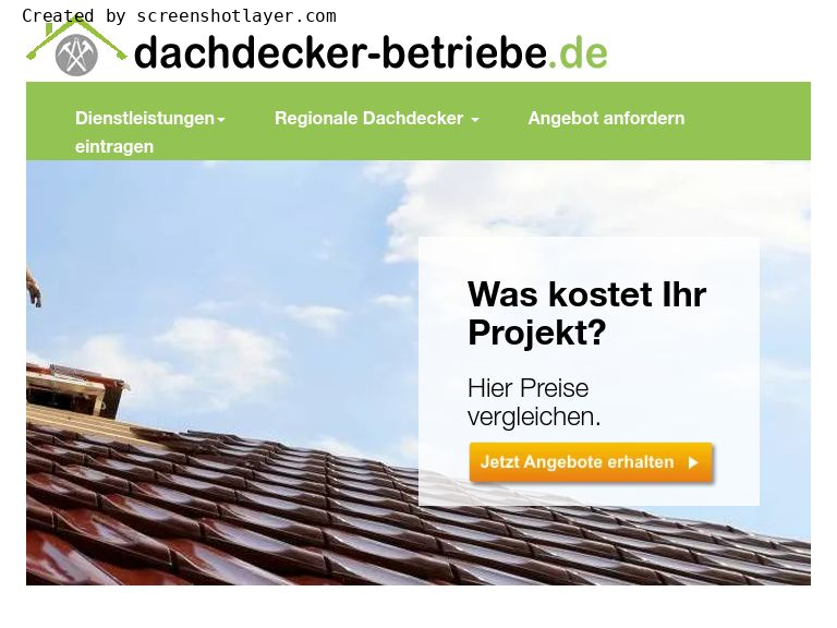 Firmenlogo vom Unternehmen Dachdecker-Betriebe.de aus Berlin