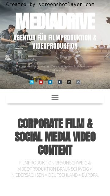 Firmenlogo vom Unternehmen MEDIADRIVE - Filmproduktion Braunschweig & Videoproduktion Braunschweig