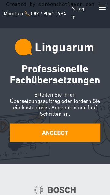Firmenlogo vom Unternehmen Linguarum Übersetzungsbüro aus München