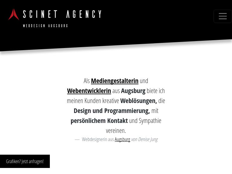 Firmenlogo vom Unternehmen scinet agency Webdesign aus Augsburg