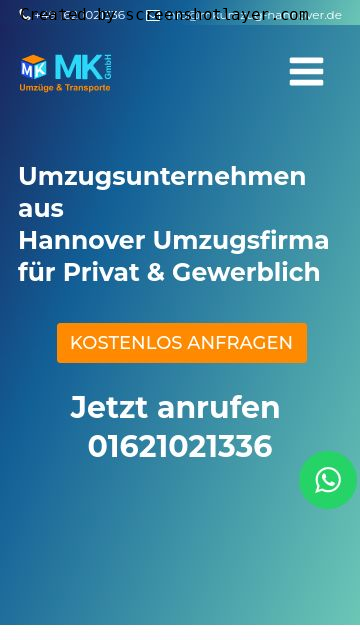 Firmenlogo vom Unternehmen Umzugsunternehmen Hannover - Mk Umzüge & Transporte GmbH aus Hannover