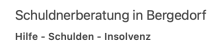 Firmenlogo vom Unternehmen Schuldnerberatung in Bergedorf aus Hamburg (220px)