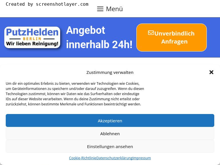 Reinigungsfirma Berlin Büroreinigung