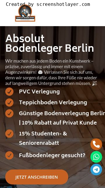 Firmenlogo vom Unternehmen Absolut Bodenleger Berlin aus Berlin