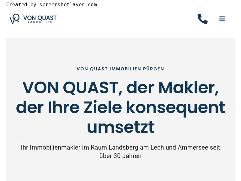 Firmenlogo vom Unternehmen Von Quast Immobilien | Immobilienmakler Landsberg aus Pürgen