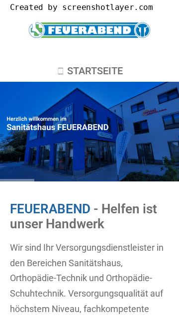 Firmenlogo vom Unternehmen Sanitätshaus Orthopädie Feuerabend GmbH Dortmund aus Dortmund