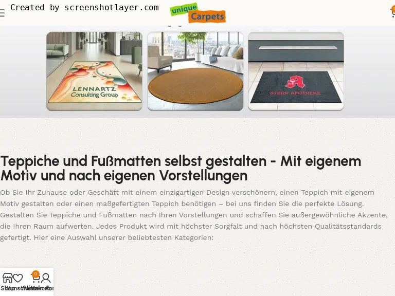 Firmenlogo vom Unternehmen Uniquecarpets GmbH aus Pulheim
