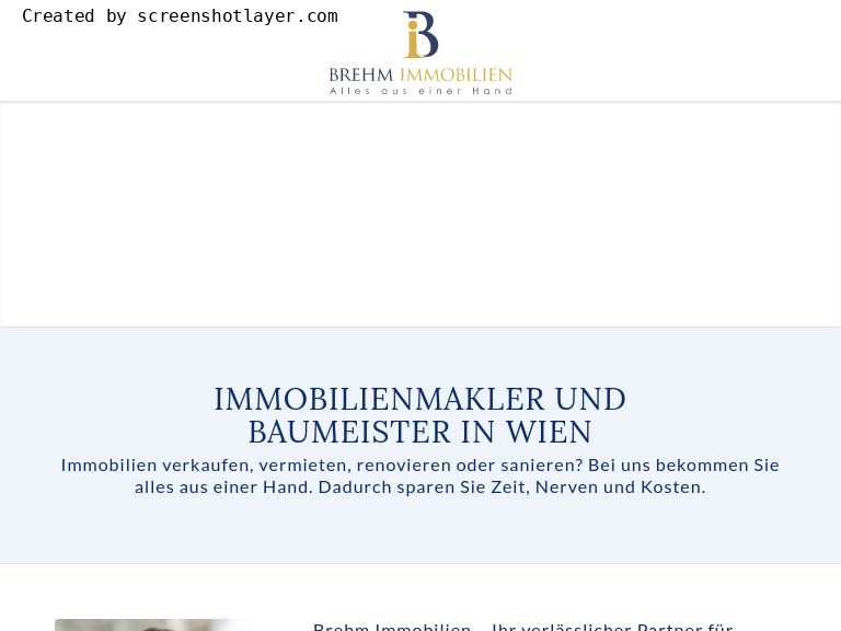 Firmenlogo vom Unternehmen Brehm Immobilien GmbH aus Wien