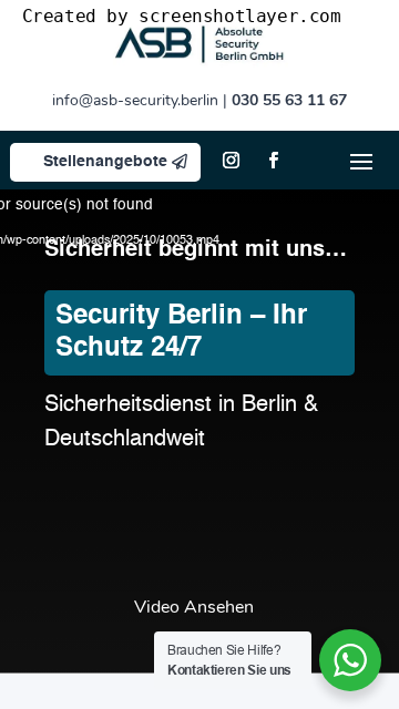 Firmenlogo vom Unternehmen Absolute Security Berlin GmbH aus Berlin
