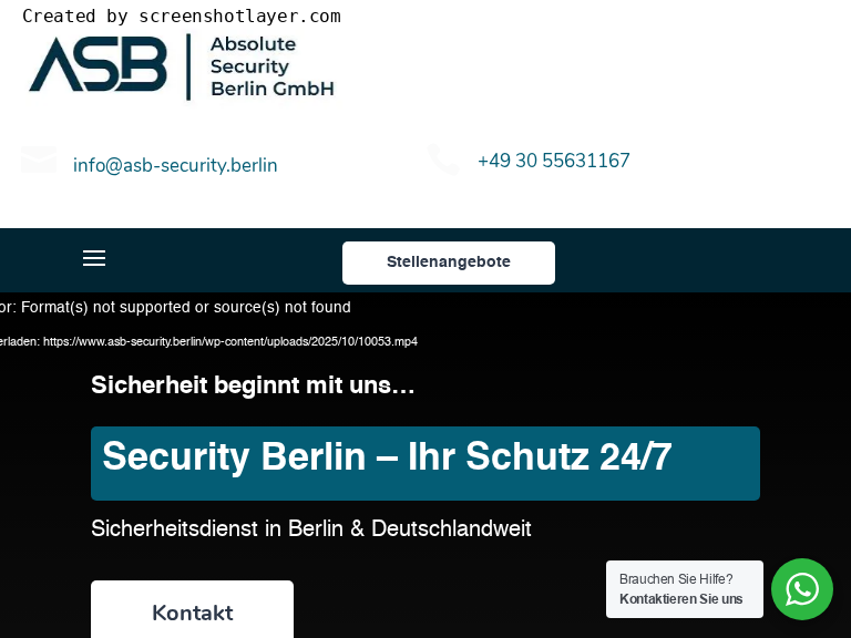 Firmenlogo vom Unternehmen Absolute Security Berlin GmbH aus Berlin