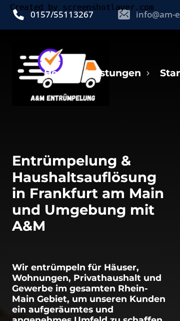 Firmenlogo vom Unternehmen A&M Entrümpelung aus Frankfurt am Main